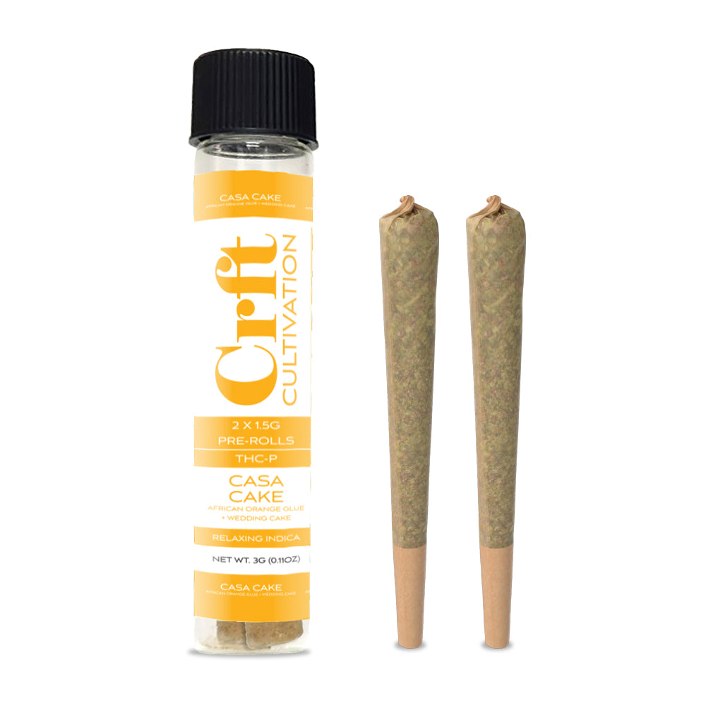 2 PACK - 1.5G PRE-ROLL 80MG THC-P - 10 COUNT - CASA CAKE